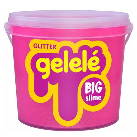 Balde de Slime - 1,5 Kg - Big Gelele Glitter - Rosa - Doce Brinquedo Menor preço em Balde de Slime - 1,5 Kg - Big Gelele Glitter - Rosa - Doce Brinquedo
