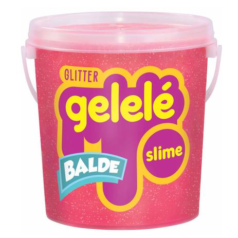 Balde de Slime - 457 Gr - Gelele Glitter - Vermelho - Doce Brinquedo Menor preço em Balde de Slime - 457 Gr - Gelele Glitter - Vermelho - Doce Brinquedo