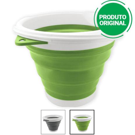 Balde Dobrável Sanfonado Plástico Para Limpeza Mop 5 Litros - Clink Menor preço em Balde Dobrável Sanfonado Plástico Para Limpeza Mop 5 Litros - Clink