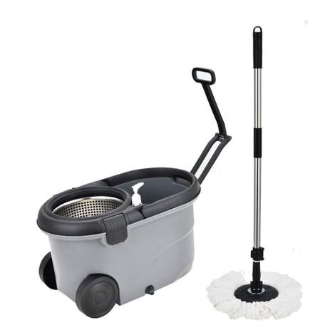 Balde espremedor com mop capacidade 16 litros bege - Mop Move - Perfect Menor preço em Balde espremedor com mop capacidade 16 litros bege - Mop Move - Perfect