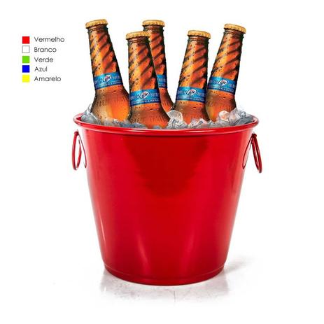 Balde Gelo Médio Color - 6,5L Aluminio - Plugador Menor preço em Balde Gelo Médio Color - 6,5L Aluminio - Plugador