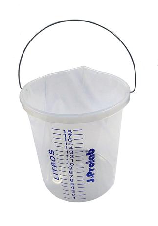 Balde Graduado Transparente em Polipropileno 12 Litros - J.prolab Menor preço em Balde Graduado Transparente em Polipropileno 12 Litros - J.prolab