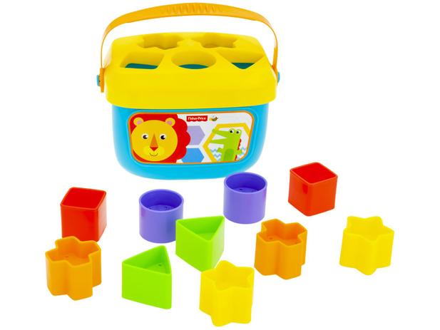 Balde Meus Primeiros Blocos Fisher-Price - Mattel Menor preço em Balde Meus Primeiros Blocos Fisher-Price - Mattel