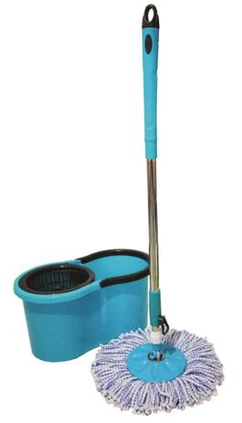 Balde MOP com Esfregão Giratório 360º Azul Mundi Menor preço em Balde MOP com Esfregão Giratório 360º Azul Mundi