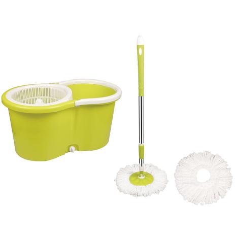 Balde Spin Mop Trevalla Home Com Cesto Plástico E 2 Esfregões Menor preço em Balde Spin Mop Trevalla Home Com Cesto Plástico E 2 Esfregões