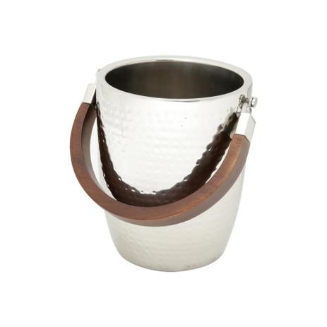 Balde Térmico De Aço Inox P/ Vinho C/Alça De Madeira Bâmbarg 1,2L - Wolff Menor preço em Balde Térmico De Aço Inox P/ Vinho C/Alça De Madeira Bâmbarg 1,2L - Wolff