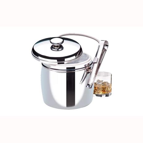 Balde Térmico para Gelo com Tampa e Pinça Inox Arienzo 1,5 L - Brinox Menor preço em Balde Térmico para Gelo com Tampa e Pinça Inox Arienzo 1,5 L - Brinox