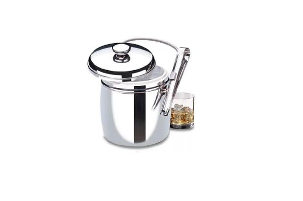 Balde Térmico para Gelo com Tampa, Pinça e Alça Aço Inox - Brinox Menor preço em Balde Térmico para Gelo com Tampa, Pinça e Alça Aço Inox - Brinox