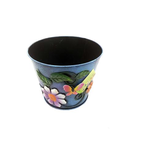 Balde Vaso Metal Enfeite Jardim Quintal Varanda Flor Borboleta Azul (BALDE-17) - Braslu Menor preço em Balde Vaso Metal Enfeite Jardim Quintal Varanda Flor Borboleta Azul (BALDE-17) - Braslu