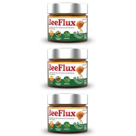 Baldoni Beeflux Mel / Própolis / Agrião 200g (Kit C/03) Menor preço em Baldoni Beeflux Mel / Própolis / Agrião 200g (Kit C/03)