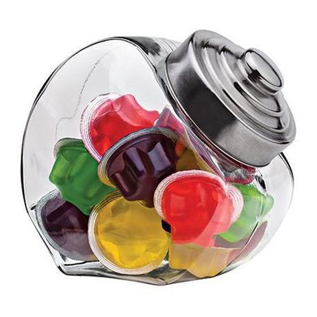 Baleiro para Doces ou Porta Cápsulas de Café Retrô de Vidro com Tampa Inox 2,4 Litros Euro - Euro Home Menor preço em Baleiro para Doces ou Porta Cápsulas de Café Retrô de Vidro com Tampa Inox 2,4 Litros Euro - Euro Home