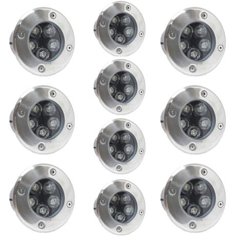 Balizador Spot Led Embutido 5w Piso Prova Dágua Branco Quente Kit 10 - Power xl Menor preço em Balizador Spot Led Embutido 5w Piso Prova Dágua Branco Quente Kit 10 - Power xl
