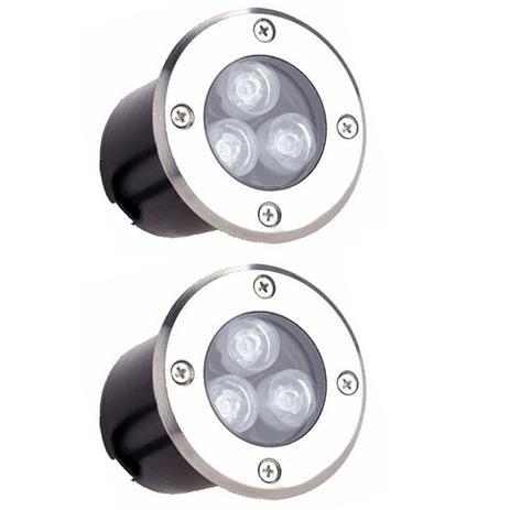 Balizador Spot Led Embutir 3w Piso Ip67 Branco Frio 110-220V Kit 2 - Power xl Menor preço em Balizador Spot Led Embutir 3w Piso Ip67 Branco Frio 110-220V Kit 2 - Power xl