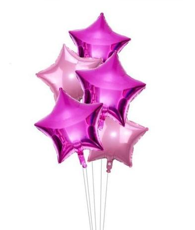 Baloes Balão Metalizado Estrela 45cm Color festa decoração - Ibaloon