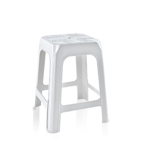 Banco banqueta branco banquinho cadeira de plastico multiuso branca - Arqplast Menor preço em Banco banqueta branco banquinho cadeira de plastico multiuso branca - Arqplast
