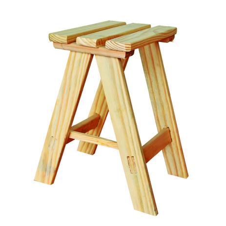 Banco de 50 cm em Madeira Para Jardim - Escada segurança é boa?