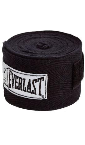 Bandagem Elástica Oficial Preta (2,74 metros) - Everlast Menor preço em Bandagem Elástica Oficial Preta (2,74 metros) - Everlast