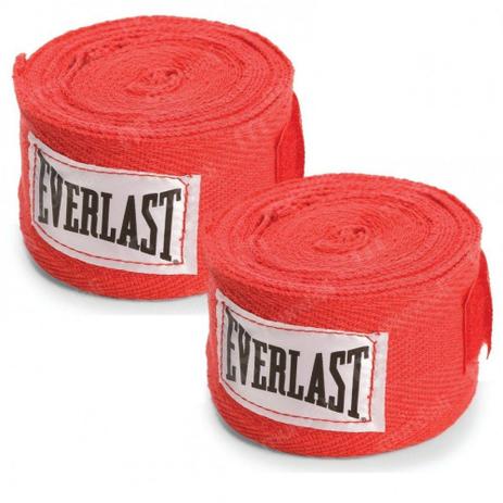 Bandagem Everlast 2,74 Metros Hand Wraps Vermelho 2 Unidades Menor preço em Bandagem Everlast 2,74 Metros Hand Wraps Vermelho 2 Unidades