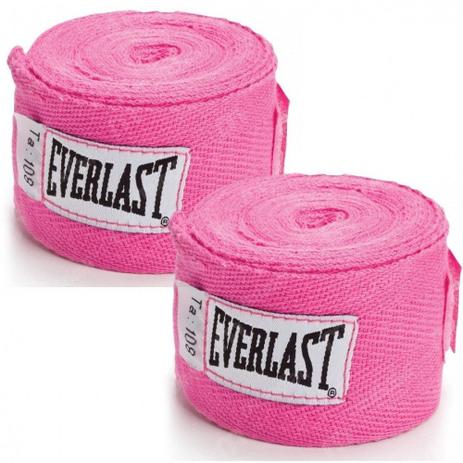 Bandagem Everlast 2,75 Metros Hand Wraps Rosa 2 Unidades Menor preço em Bandagem Everlast 2,75 Metros Hand Wraps Rosa 2 Unidades