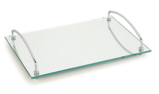 Bandeja Andrea 35x25 cm c/ Alças Vidro Temp. Espelhado Forma é boa?
