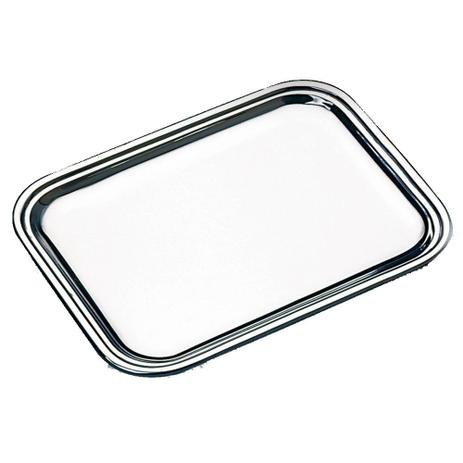 Bandeja Cordão Liso Sem Alça em Prata 39X29 cm Wolff Menor preço em Bandeja Cordão Liso Sem Alça em Prata 39X29 cm Wolff