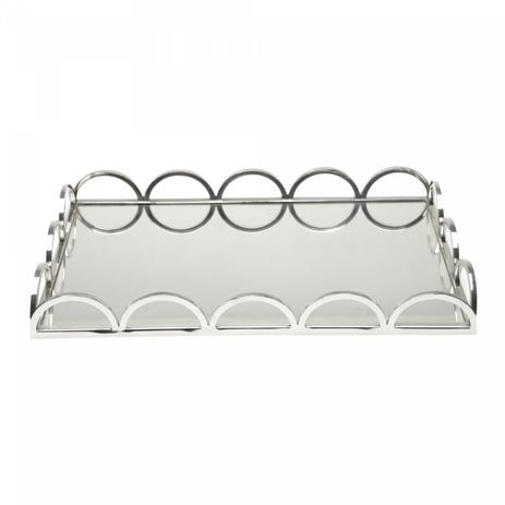 Bandeja de Aço Inox com Fundo Espelhado II L2212 Lyor Prata Menor preço em Bandeja de Aço Inox com Fundo Espelhado II L2212 Lyor Prata