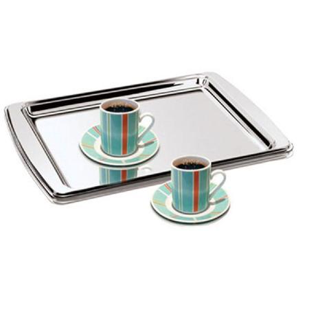 Bandeja de Aço Inox Retangular Alta Qualidade - Capricho Menor preço em Bandeja de Aço Inox Retangular Alta Qualidade - Capricho