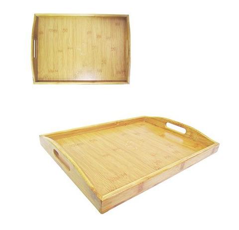 Bandeja de bambu retangular com alça 38 x 26 x 5,5cm - Fwb Menor preço em Bandeja de bambu retangular com alça 38 x 26 x 5,5cm - Fwb