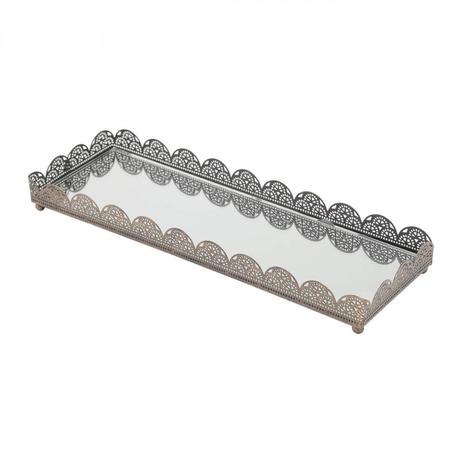 Bandeja de Ferro Fundido Esmaltado com Espelho 35,5cmx12cm Rojemac Cinza Menor preço em Bandeja de Ferro Fundido Esmaltado com Espelho 35,5cmx12cm Rojemac Cinza