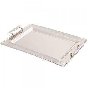 Bandeja de Ferro Fundido Niquelado Imperial - Decorafast Menor preço em Bandeja de Ferro Fundido Niquelado Imperial - Decorafast