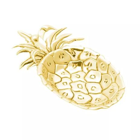 Bandeja de Zamac Abacaxi Dourado 16,5x10cm Pineapple Lyor é boa?