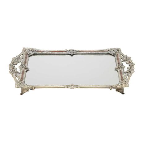 Bandeja De Zamac Com Fundo Espelhado - F9-27067 - Prestige Menor preço em Bandeja De Zamac Com Fundo Espelhado - F9-27067 - Prestige