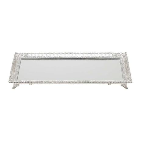 Bandeja De Zamac Com Fundo Espelhado True - F9-25253 - Prestige Menor preço em Bandeja De Zamac Com Fundo Espelhado True - F9-25253 - Prestige