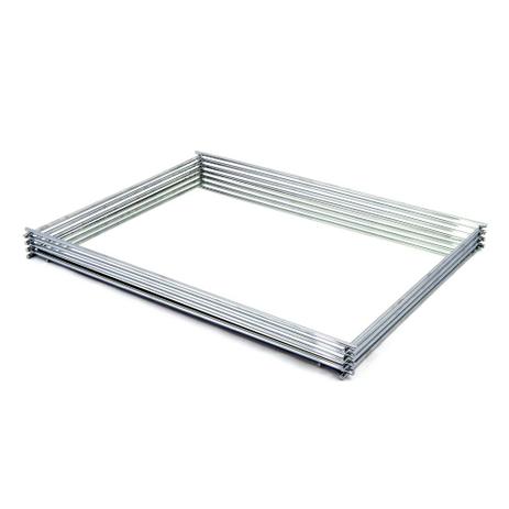 Bandeja Decorativa Base Espelhada Grande 40x30cm - Hara Menor preço em Bandeja Decorativa Base Espelhada Grande 40x30cm - Hara