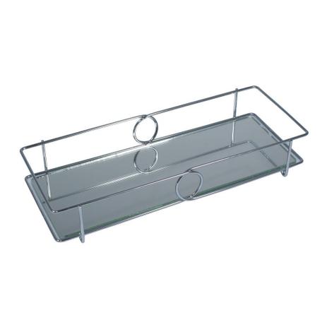 Bandeja Decorativa Base Espelhada Organizadora Luxo - Hara Menor preço em Bandeja Decorativa Base Espelhada Organizadora Luxo - Hara