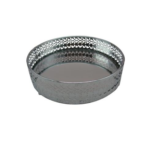 Bandeja Decorativa Em Latão Com Espelho D15Xa4Cm Cor Prata - 23748 - Dynasty Menor preço em Bandeja Decorativa Em Latão Com Espelho D15Xa4Cm Cor Prata - 23748 - Dynasty