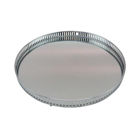 Bandeja Decorativa Em Latão Com Espelho D30Xa3Cm Cor Prata - 23758 - Dynasty Menor preço em Bandeja Decorativa Em Latão Com Espelho D30Xa3Cm Cor Prata - 23758 - Dynasty