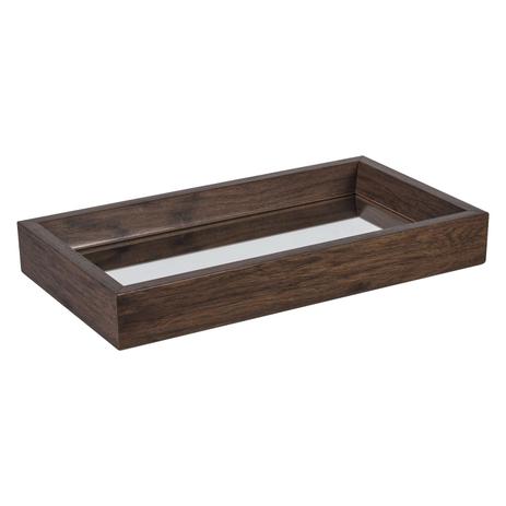 Bandeja Decorativa Espelhada Ornamental 4,5cmx17,5cm Santa Luzia Amadeirado Menor preço em Bandeja Decorativa Espelhada Ornamental 4,5cmx17,5cm Santa Luzia Amadeirado