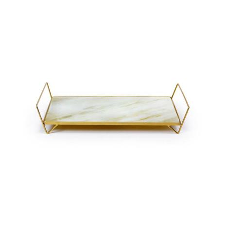 Bandeja em ferro retangular com vidro Decorglass 20x40cm 18614 Menor preço em Bandeja em ferro retangular com vidro Decorglass 20x40cm 18614
