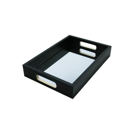 Bandeja em Mdf Espelhada 20x30cm Preta - Kapos Menor preço em Bandeja em Mdf Espelhada 20x30cm Preta - Kapos
