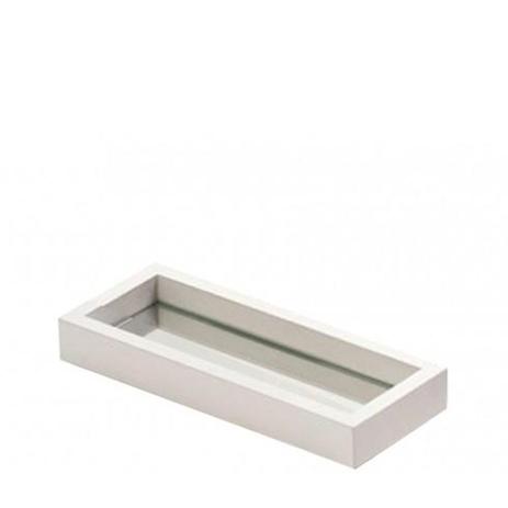 Bandeja Espelhada Branco Madeira 27X12CM - 31788 - Rma Menor preço em Bandeja Espelhada Branco Madeira 27X12CM - 31788 - Rma