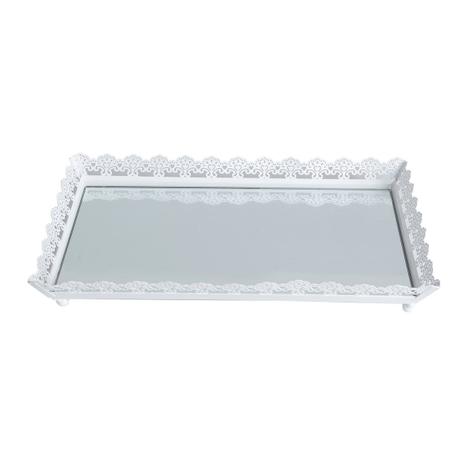 Bandeja espelhada cinzelada 30cm - Rojemac Menor preço em Bandeja espelhada cinzelada 30cm - Rojemac
