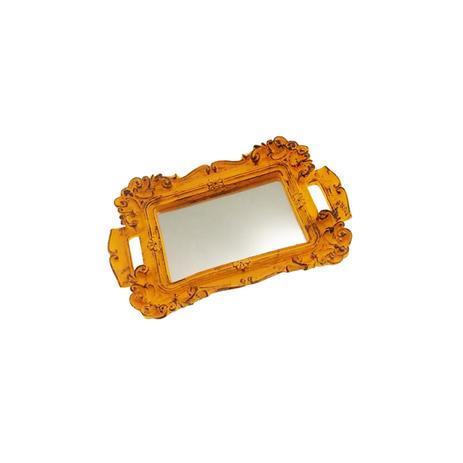 Bandeja Espelhada Mini Decorativa Amarela Fosca 2x22x14cm - Maisaz Menor preço em Bandeja Espelhada Mini Decorativa Amarela Fosca 2x22x14cm - Maisaz