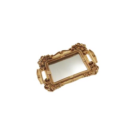 Bandeja Espelhada Mini Decorativa Dourada 2x22x14cm - Maisaz Menor preço em Bandeja Espelhada Mini Decorativa Dourada 2x22x14cm - Maisaz
