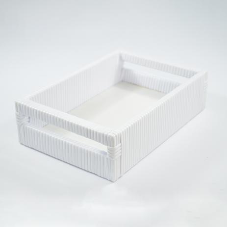 Bandeja Grécia Multiuso c/ Alça Fibra Sintética 30x20x08 - Branco - Allstate Menor preço em Bandeja Grécia Multiuso c/ Alça Fibra Sintética 30x20x08 - Branco - Allstate