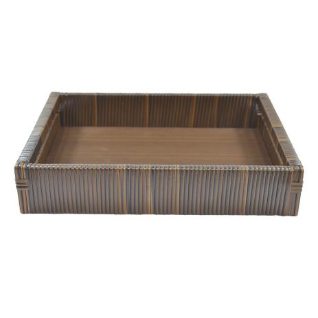Bandeja Grécia Multiuso c/ Alça Fibra Sintética 40x30x08 - Argila - Allstate Menor preço em Bandeja Grécia Multiuso c/ Alça Fibra Sintética 40x30x08 - Argila - Allstate