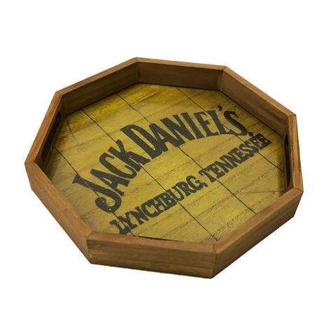 Bandeja Madeira Oitavada Whisky Amarelo Decorativ 30x30x5cm - Maisaz Menor preço em Bandeja Madeira Oitavada Whisky Amarelo Decorativ 30x30x5cm - Maisaz