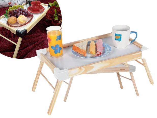 Bandeja Madeira Servir Café da Manhã Cama Mesa Pés Dobráveis Pequena Prático Modelo Small - Tramontina Menor preço em Bandeja Madeira Servir Café da Manhã Cama Mesa Pés Dobráveis Pequena Prático Modelo Small - Tramontina
