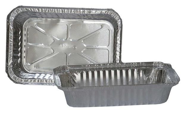 Bandeja Marmitex Alumínio Retangular 730 ml Térmica - Cx. c/100 Unidades Menor preço em Bandeja Marmitex Alumínio Retangular 730 ml Térmica - Cx. c/100 Unidades