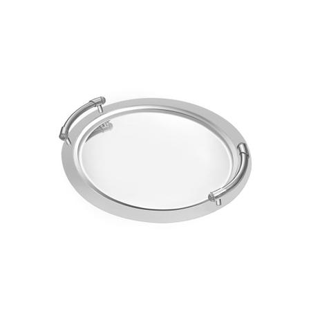 Bandeja oval com alças em inox Uny Gift 41x29cm Menor preço em Bandeja oval com alças em inox Uny Gift 41x29cm